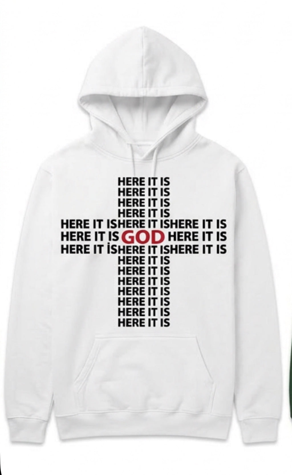 “Here It Is Cross My Heart Hoodie