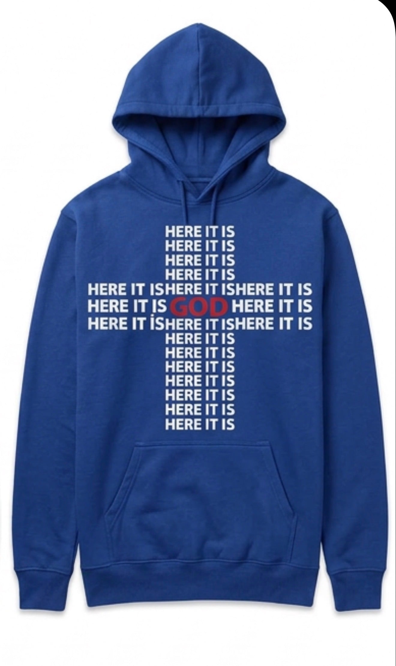 “Here It Is Cross My Heart Hoodie