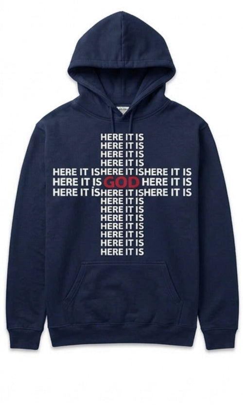“Here It Is Cross My Heart Hoodie